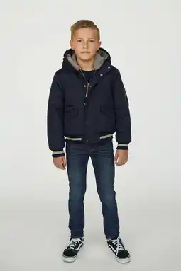 Wehkamp Moodstreet winterjas donkerblauw aanbieding