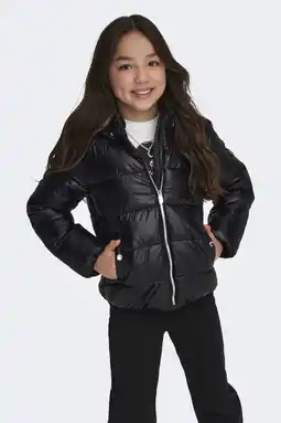 Wehkamp KIDS ONLY GIRL gewatteerde jas zwart aanbieding