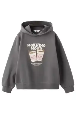 Wehkamp Mango Kids hoodie antraciet aanbieding