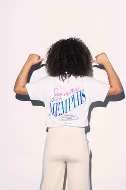 Wehkamp Retour Jeans X Memphis T-shirt wit aanbieding