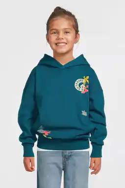 Wehkamp Me & My Monkey hoodie Ava met printopdruk groen aanbieding