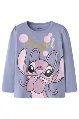 Wehkamp NAME IT MINI Lilo & Stitch longsleeve paars aanbieding