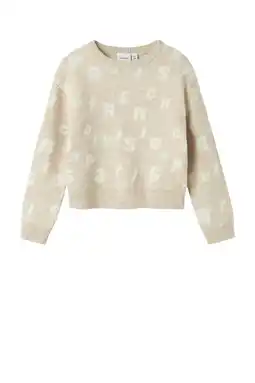 Wehkamp NAME IT KIDS trui zand fijn gebreid aanbieding