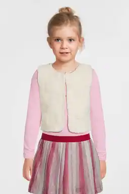 Wehkamp Quapi teddy gilet ecru aanbieding