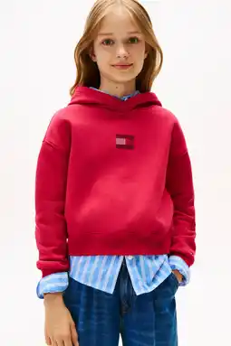 Wehkamp Tommy Hilfiger hoodie rood aanbieding