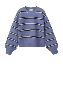 Wehkamp NAME IT KIDS fijn gebreide trui met wol blauw aanbieding