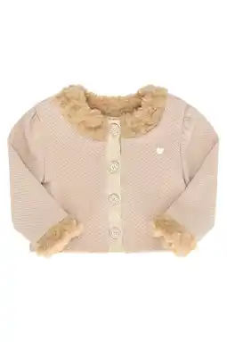 Wehkamp Le Chic gebreid vest lichtbruin aanbieding