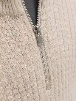Wehkamp JACK & JONES JUNIOR trui beige met kabels aanbieding