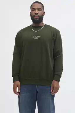 Wehkamp JACK & JONES PLUS SIZE sweater Plus Size donkergroen aanbieding