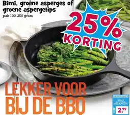 Boon`s Markt Bimi, groene asperges of groene aspergetips aanbieding