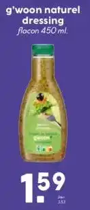 Boon`s Markt g'woon naturel dressing aanbieding