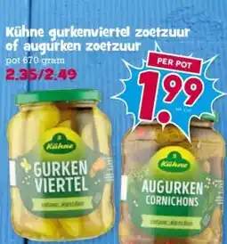 Boon`s Markt Kühne gurkenviertel zoetzuur of augurken zoetzuur aanbieding