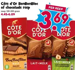 Boon`s Markt Côte d'Or BonBonBloc of chocolade reep aanbieding