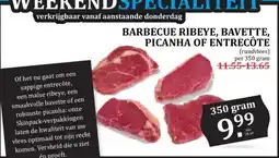 Boon`s Markt BARBECUE RIBEYE, BAVETTE, PICANHA OF ENTRECÔTE aanbieding
