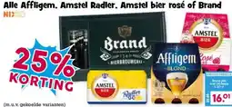 Boon`s Markt Alle Affligem, Amstel Radler, Amstel bier rosé of Brand aanbieding