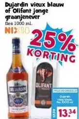 Boon`s Markt Dujardin vieux blauw of Olifant jonge graanjenever aanbieding