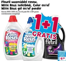 Boon`s Markt Fleuril wasmiddel renew, Witte Reus toiletblok, Color en/of Witte Reus gel en/of poeder aanbieding