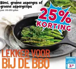 Boon`s Markt Bimi, groene asperges of groene aspergetips aanbieding