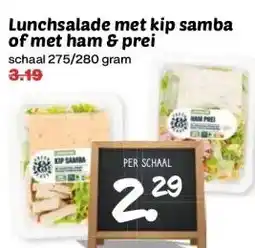 Boon`s Markt Lunchsalade met kip samba of met ham & prei aanbieding