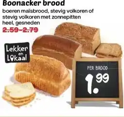 Boon`s Markt Boonacker brood aanbieding