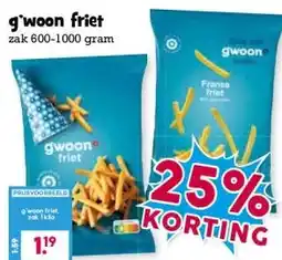 Boon`s Markt g'woon friet aanbieding