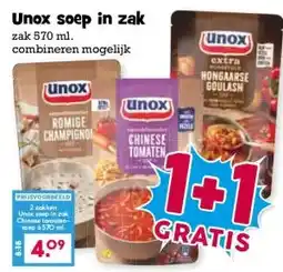 Boon`s Markt Unox soep in zak aanbieding