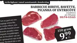 Boon`s Markt BARBECUE RIBEYE, BAVETTE, PICANHA OF ENTRECÔTE aanbieding
