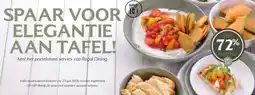 Boon`s Markt SPAAR VOOR ELEGANTIE AAN TAFEL! Met het porseleinen servies van Regal Dining. aanbieding
