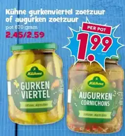 Boon`s Markt Kühne gurkenviertel zoetzuur of augurken zoetzuur aanbieding