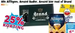 Boon`s Markt Alle Affligem, Amstel Radler, Amstel bier rosé of Brand aanbieding