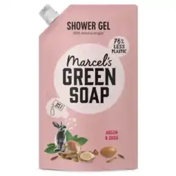 Albert Heijn Marcel's Green Soap Argan & oudh shower gel refill aanbieding