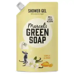 Albert Heijn Marcel's Green Soap Vanille & amber shower gel refill aanbieding