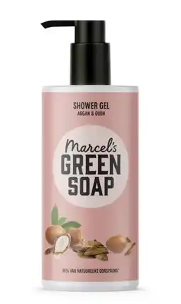Albert Heijn Marcel's Green Soap Argan & oudh shower gel aanbieding