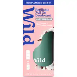 Albert Heijn Wild Fresh cotton & sea salt roll deodorant aanbieding