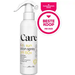 Albert Heijn Care Sensitive kids sunspray spf50+ aanbieding