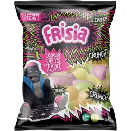Albert Heijn Frisia Crunchy ufo's fruit flavours aanbieding