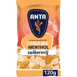 Albert Heijn Anta Citrus mix menthol suikervrij aanbieding