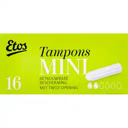 Albert Heijn Etos Tampons mini aanbieding