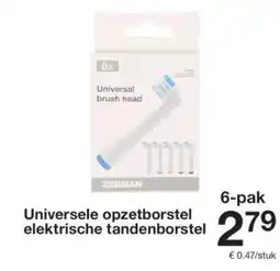 Zeeman Universele opzetborstel eigente tandenborstel aanbieding