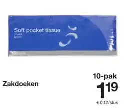 Zeeman Elayers Zakdoeken aanbieding