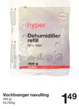 Zeeman Vochtvanger navulling aanbieding