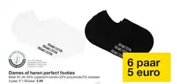 Zeeman Dames of heren perfect footies aanbieding