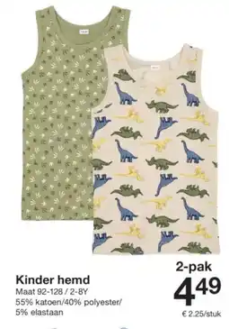 Zeeman Kinder hemd aanbieding