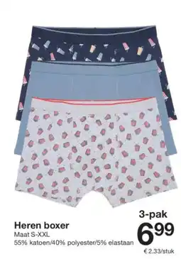 Zeeman Heren boxer aanbieding