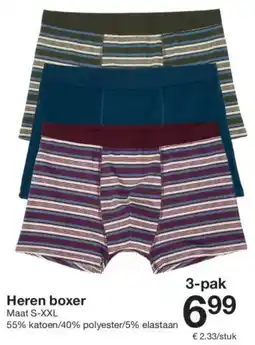 Zeeman Heren boxer aanbieding