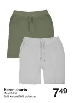 Zeeman Heren shorts aanbieding