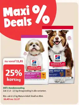 Maxi Zoo Hill's hondenvoeding aanbieding