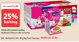 Maxi Zoo Vitakraft kattenvoeding aanbieding
