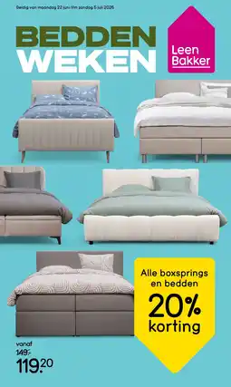 Leen Bakker Alle boxsprings en bedden aanbieding