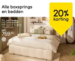 Leen Bakker Alle boxsprings en bedden aanbieding